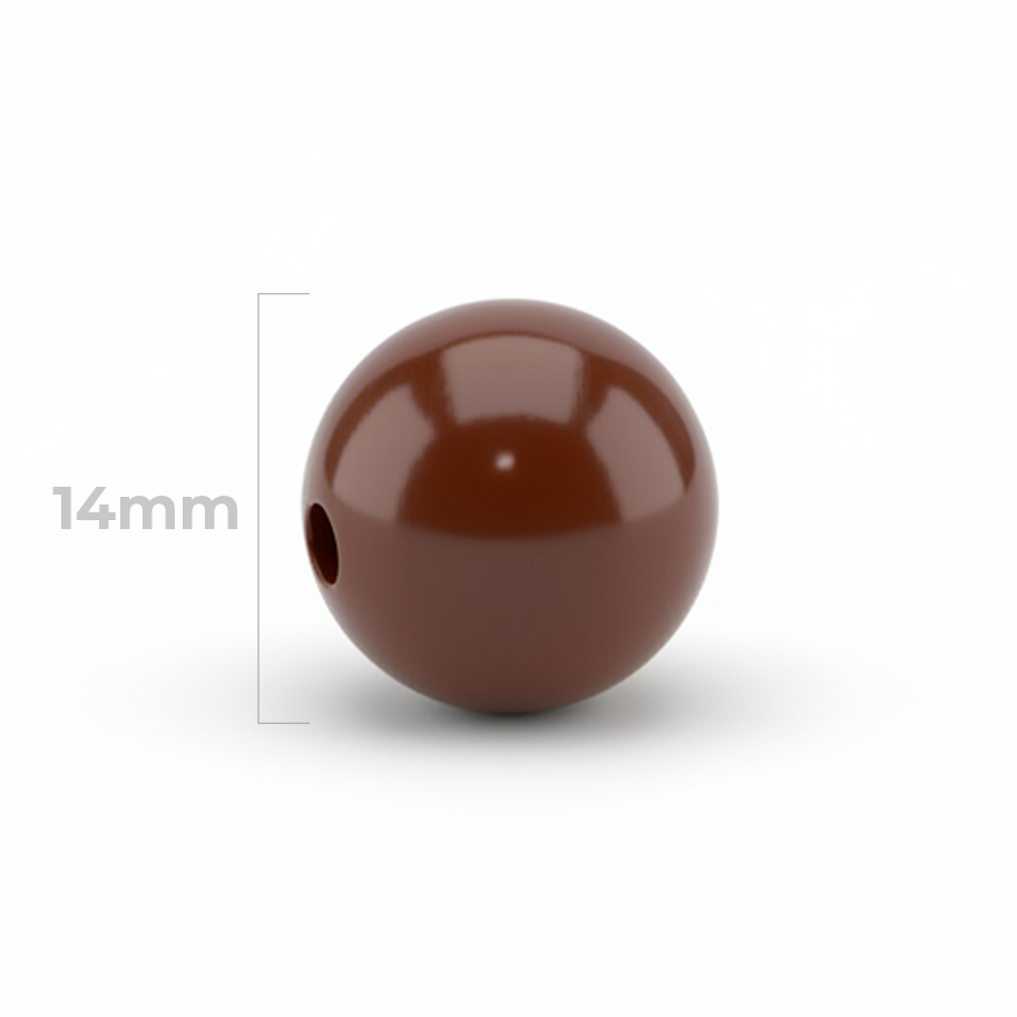 Bola Abaco 14mm Cafe x Unidad