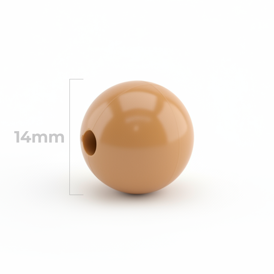 Bola Abaco 14mm Caramelo x Unidad