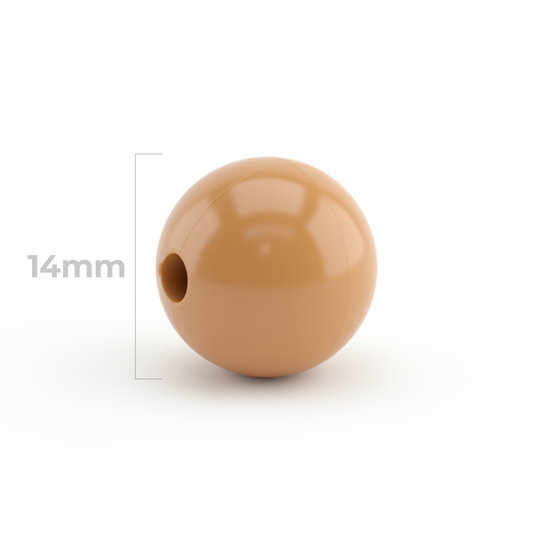 Bola Abaco 14mm Caramelo x Unidad