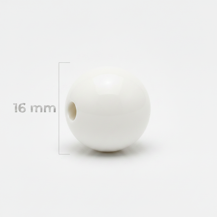 Bola Abaco 16mm Blanco