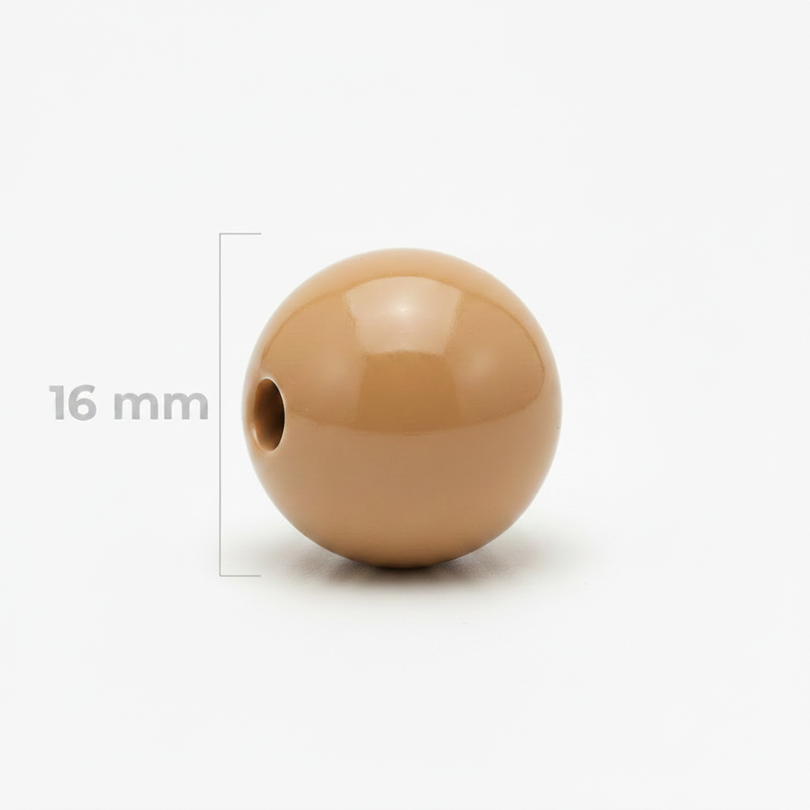 Bola Abaco 16mm Café Claro