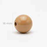 Bola Abaco 16mm Café Claro