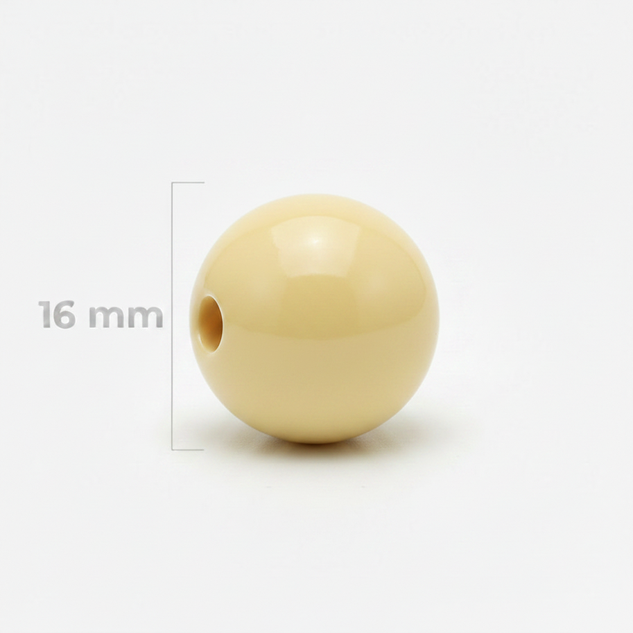 Bola Abaco 16mm Amarillo Pastel
