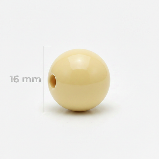Bola Abaco 16mm Amarillo Pastel