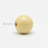 Bola Abaco 16mm Amarillo Pastel