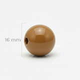 Bola Abaco 16mm caramelo