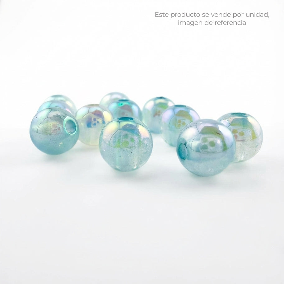 Bola Acrílica Destellos Azul Boreal 8mm