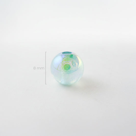 Bola Acrílica Destellos Azul Boreal 8mm