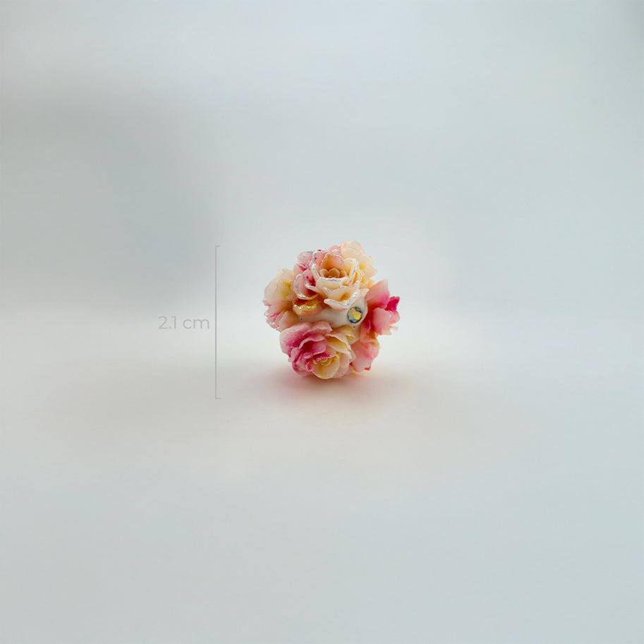 Bola Pasador Flores 03 Porcelanicron