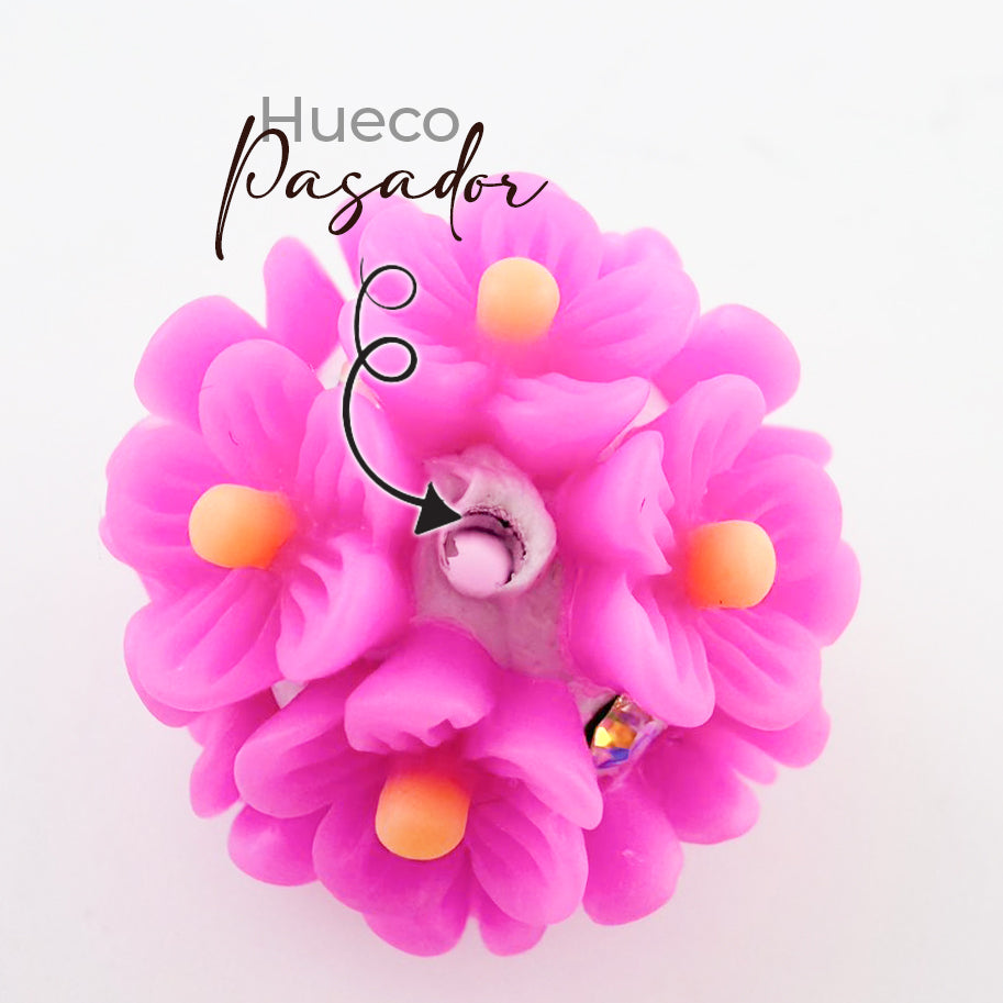 Bola Pasador Flores 05 Porcelanicron