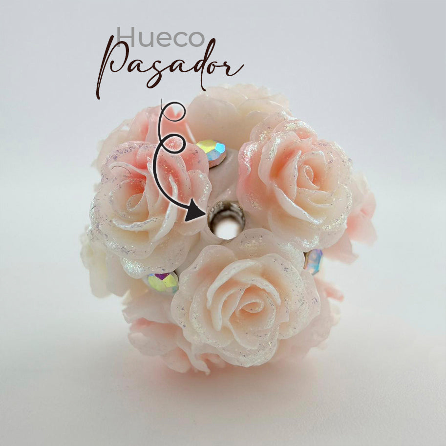 Bola Pasador Flores 06 Porcelanicron