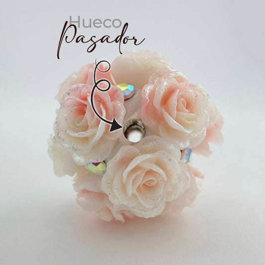Bola Pasador Flores 06 Porcelanicron