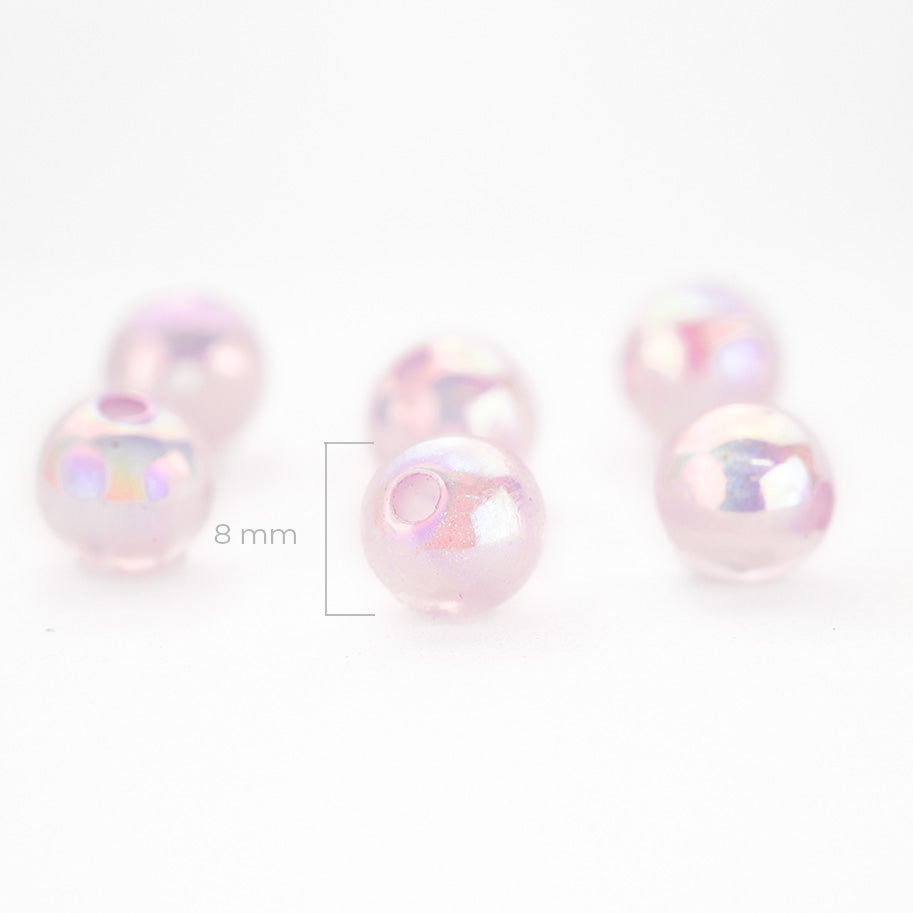 Bola Acrílica Destellos Lila Boreal 8mm