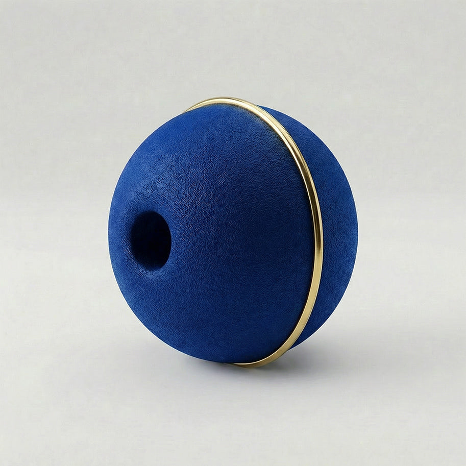 Bola Neopreno 1 Argolla Delgada Dorada / Azul Rey