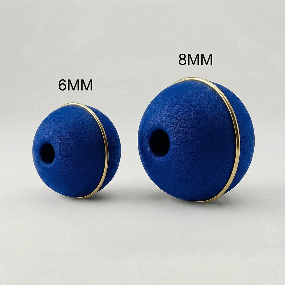 Bola Neopreno 1 Argolla Delgada Dorada / Azul Rey