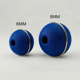 Bola Neopreno 1 Argolla Delgada Dorada / Azul Rey