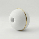 Bola Neopreno 1 Argolla Delgada Dorada / Blanco