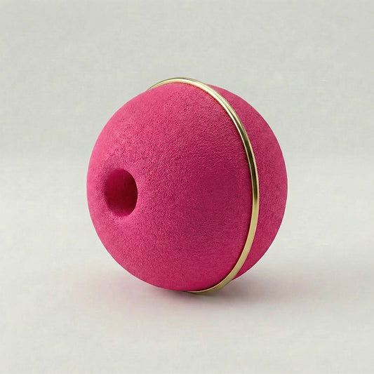 Bola Neopreno 1 Argolla Delgada Dorada / Fucsia