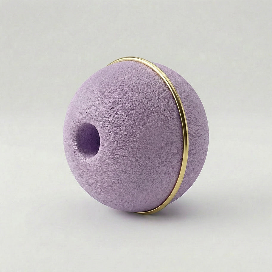 Bola Neopreno 1 Argolla Delgada Dorada / Lila