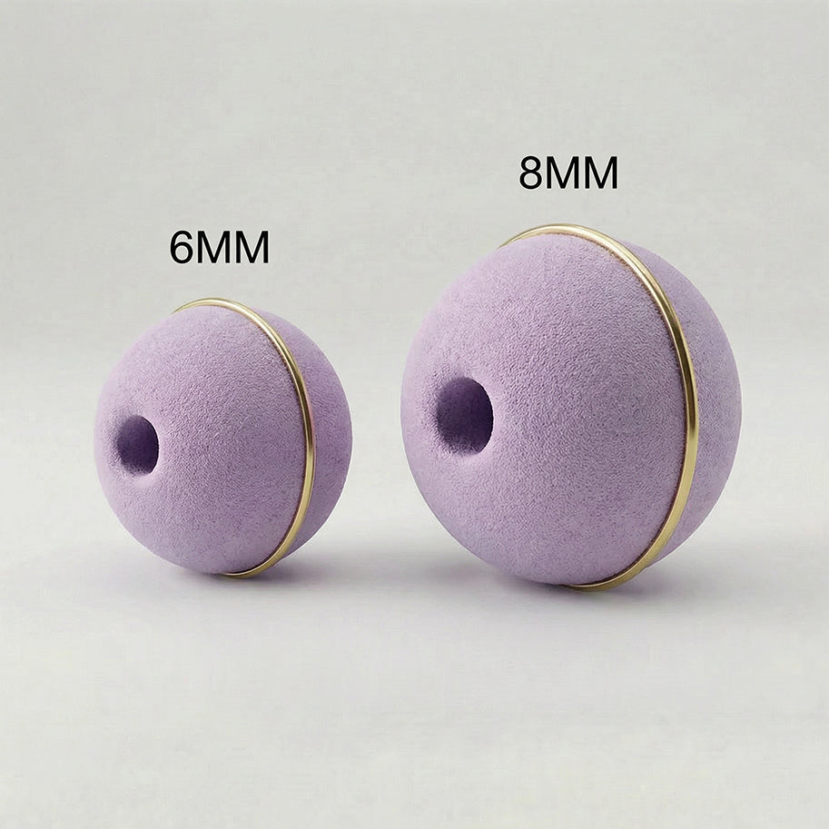 Bola Neopreno 1 Argolla Delgada Dorada / Lila