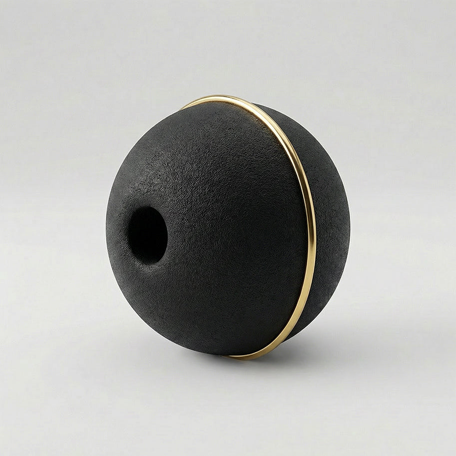 Bola Neopreno 1 Argolla Delgada Dorada / Negro