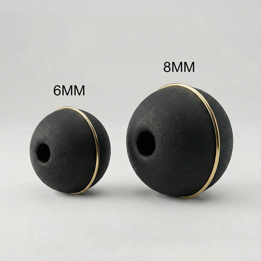 Bola Neopreno 1 Argolla Delgada Dorada / Negro