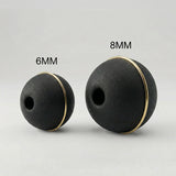 Bola Neopreno 1 Argolla Delgada Dorada / Negro