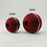 Bola Neopreno 1 Argolla Delgada Dorada / Rojo