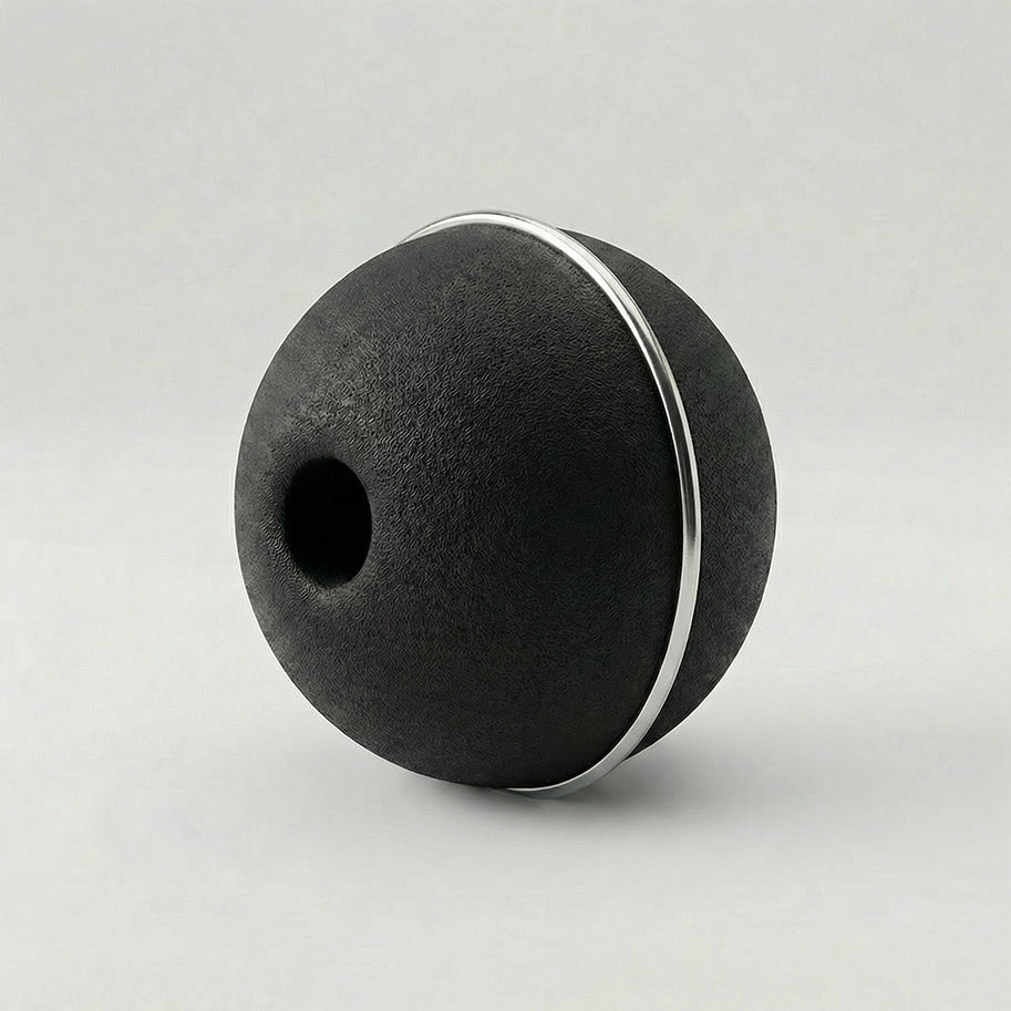Bola Neopreno 1 Argolla Delgada Plateada / Negro