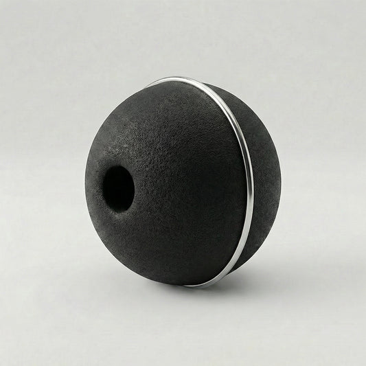 Bola Neopreno 1 Argolla Delgada Plateada / Negro