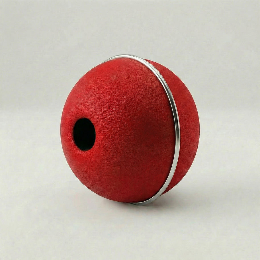 Bola Neopreno 1 Argolla Delgada Plateada / Rojo