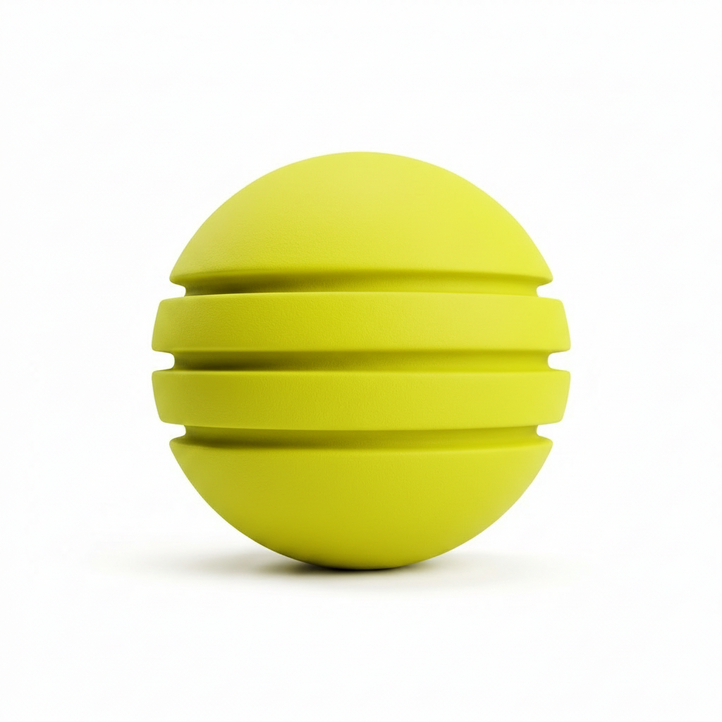 Bola Neopreno 1 Tono 3 Rayas / Amarillo Neón