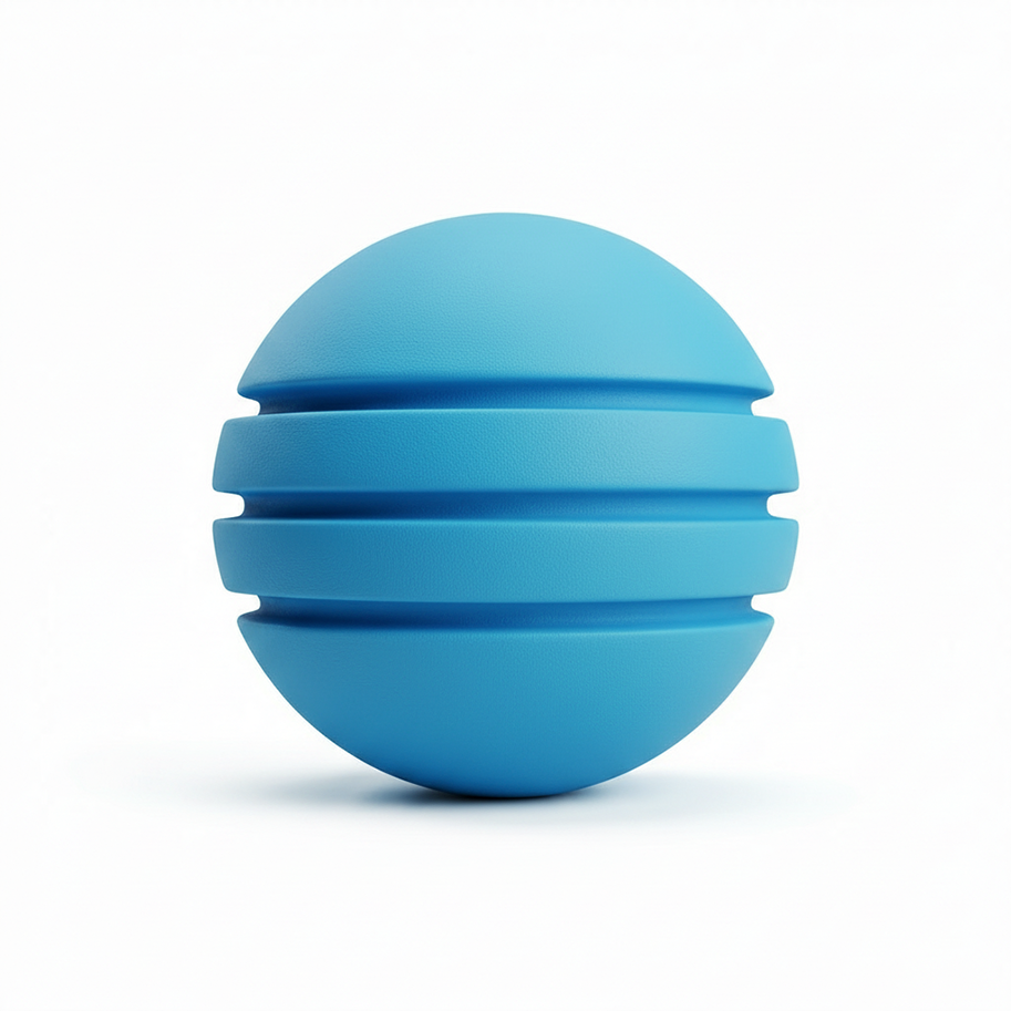 Bola Neopreno 1 Tono 3 Rayas / Azul Cielo