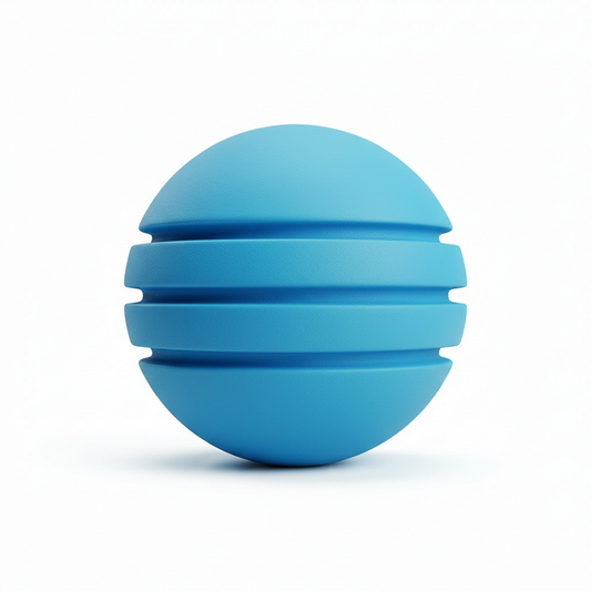 Bola Neopreno 1 Tono 3 Rayas / Azul Cielo