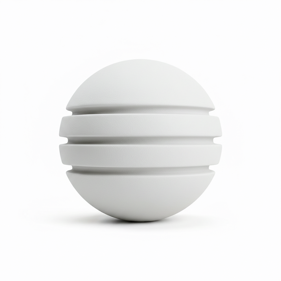 Bola Neopreno 1 Tono 3 Rayas / Blanco