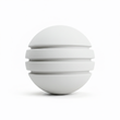 Bola Neopreno 1 Tono 3 Rayas / Blanco