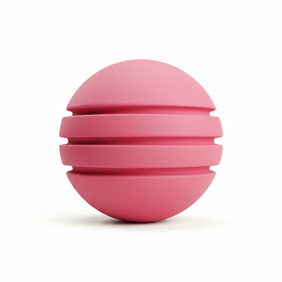 Bola Neopreno 1 Tono 3 Rayas / Fucsia