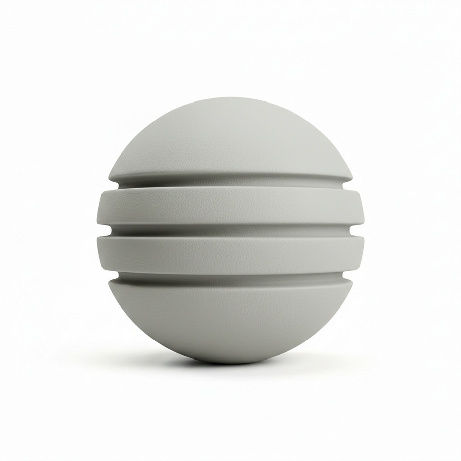 Bola Neopreno 1 Tono 3 Rayas / Gris Claro