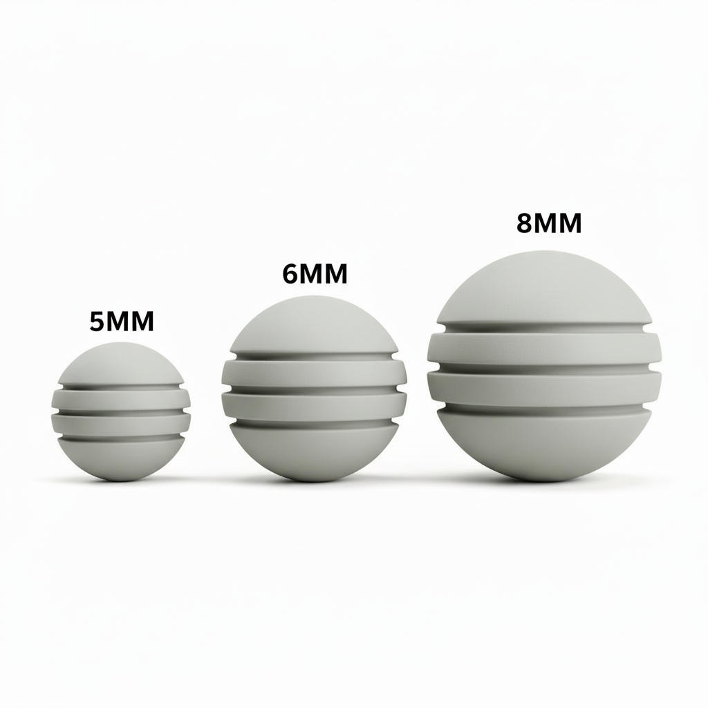 Bola Neopreno 1 Tono 3 Rayas / Gris Claro