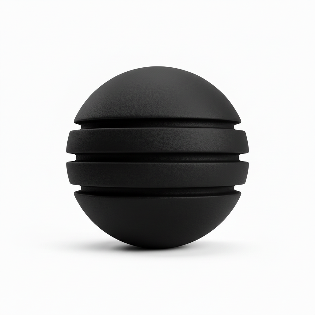 Bola Neopreno 1 Tono 3 Rayas / Negro