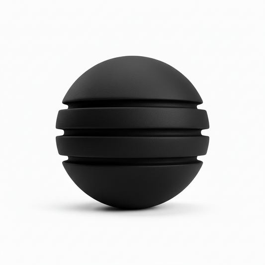 Bola Neopreno 1 Tono 3 Rayas / Negro