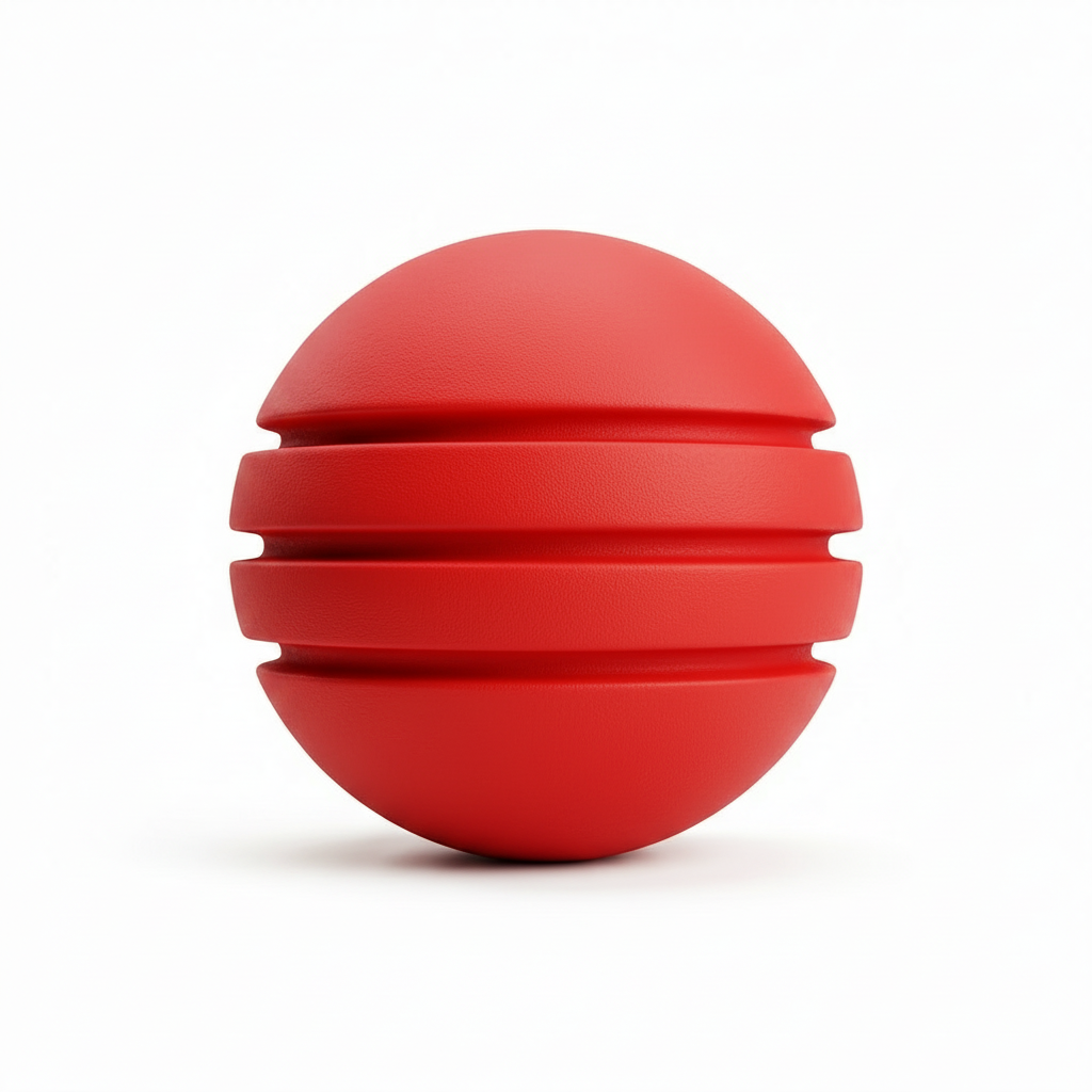 Bola Neopreno 1 Tono 3 Rayas / Rojo