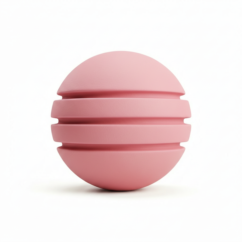 Bola Neopreno 1 Tono 3 Rayas / Rosado Bebé