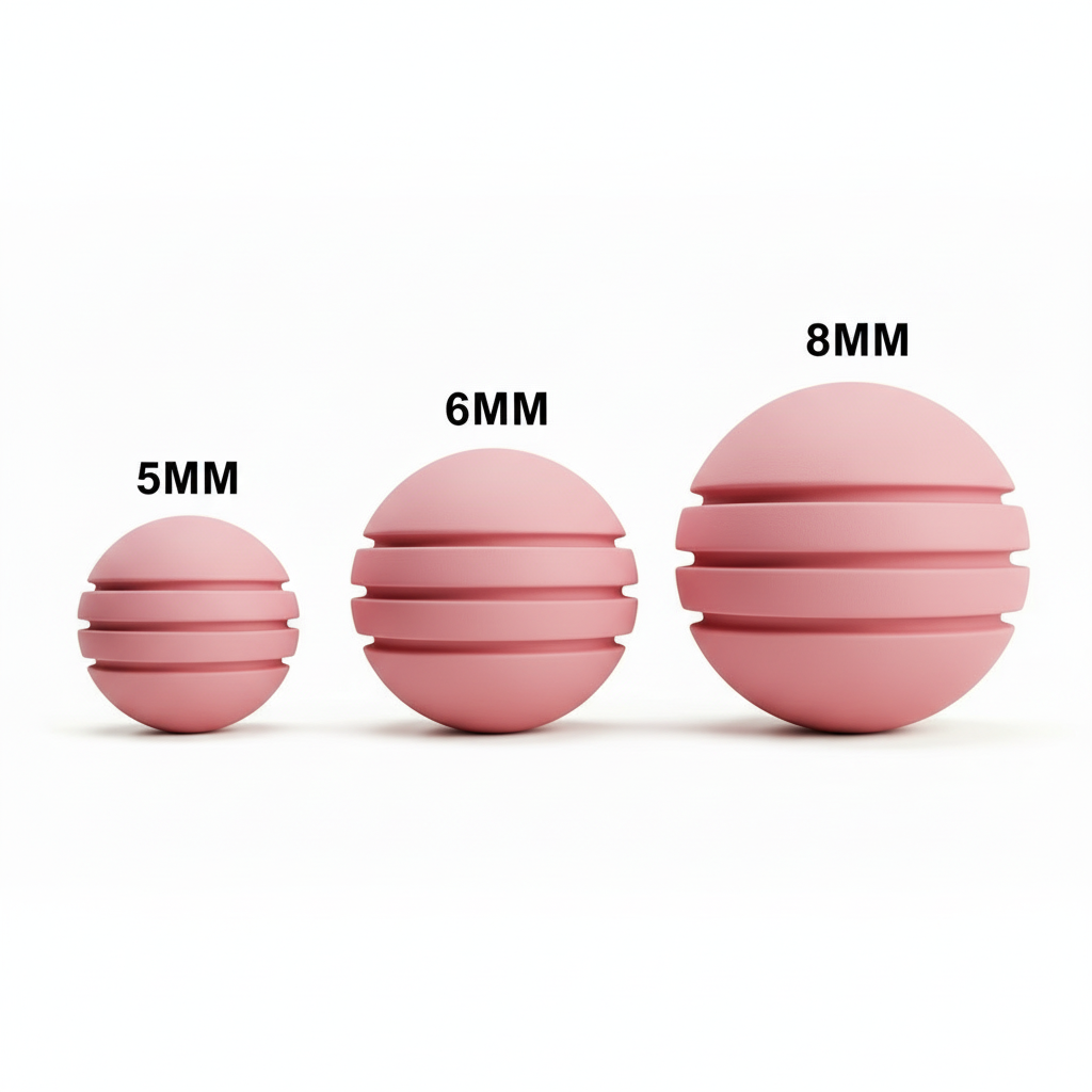 Bola Neopreno 1 Tono 3 Rayas / Rosado Bebé