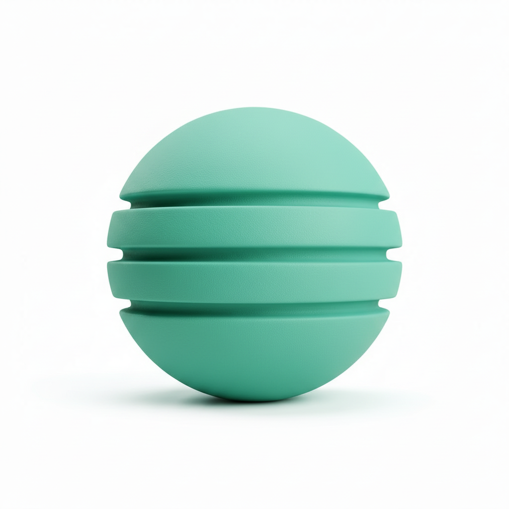 Bola Neopreno 1 Tono 3 Rayas / Verde Menta