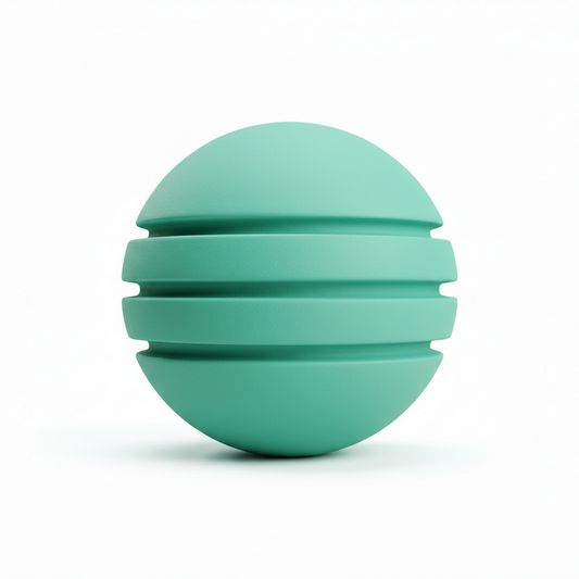 Bola Neopreno 1 Tono 3 Rayas / Verde Menta