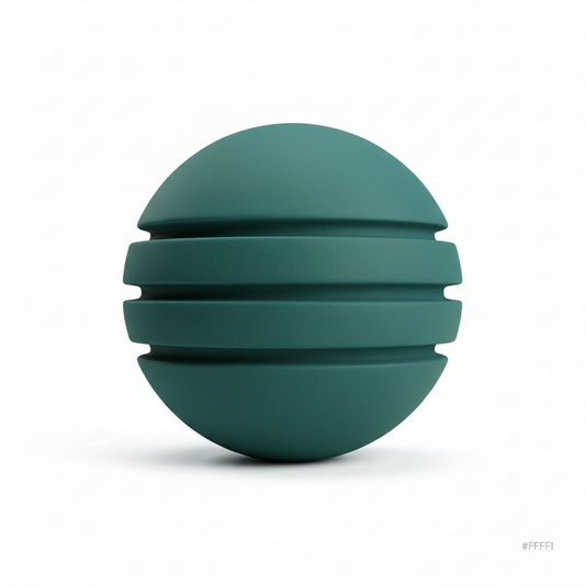 Bola Neopreno 1 Tono 3 Rayas / Verde Oscuro
