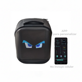 Bolso Mediano con Pantalla led Negro