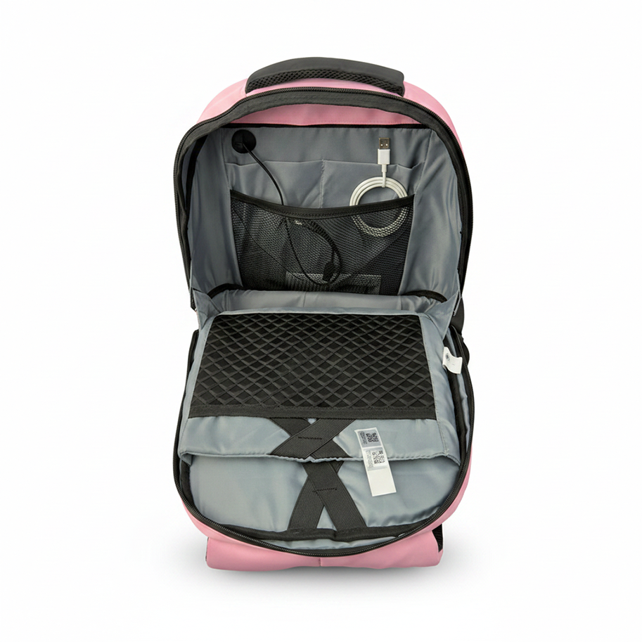 Bolso Mediano con Pantalla led Rosado