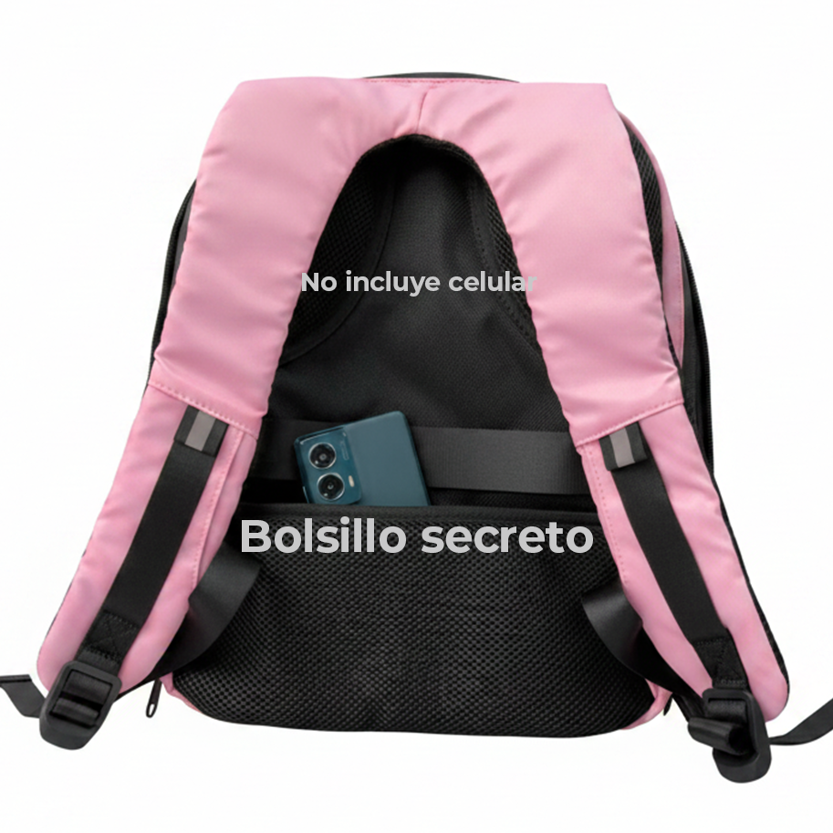 Bolso Mediano con Pantalla led Rosado